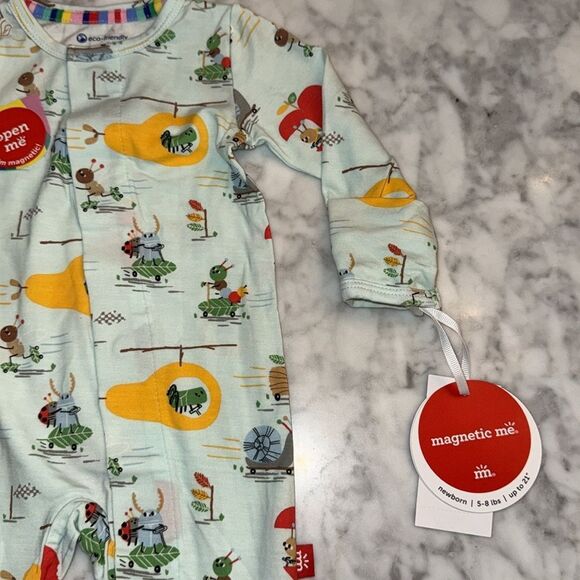 NWT MAGNETIC ME MODAL APPLE PEDDLERS FOOTIE - Picture 4 of 6